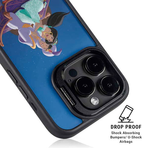 Disney Aladdin and Jasmine Magic Carpet iPhone 16 Pro Kickstand Case